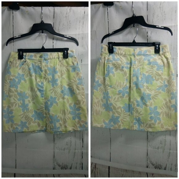Ann Taylor Women's Size 10 Floral A-Line Skirt - Picture 4 of 7